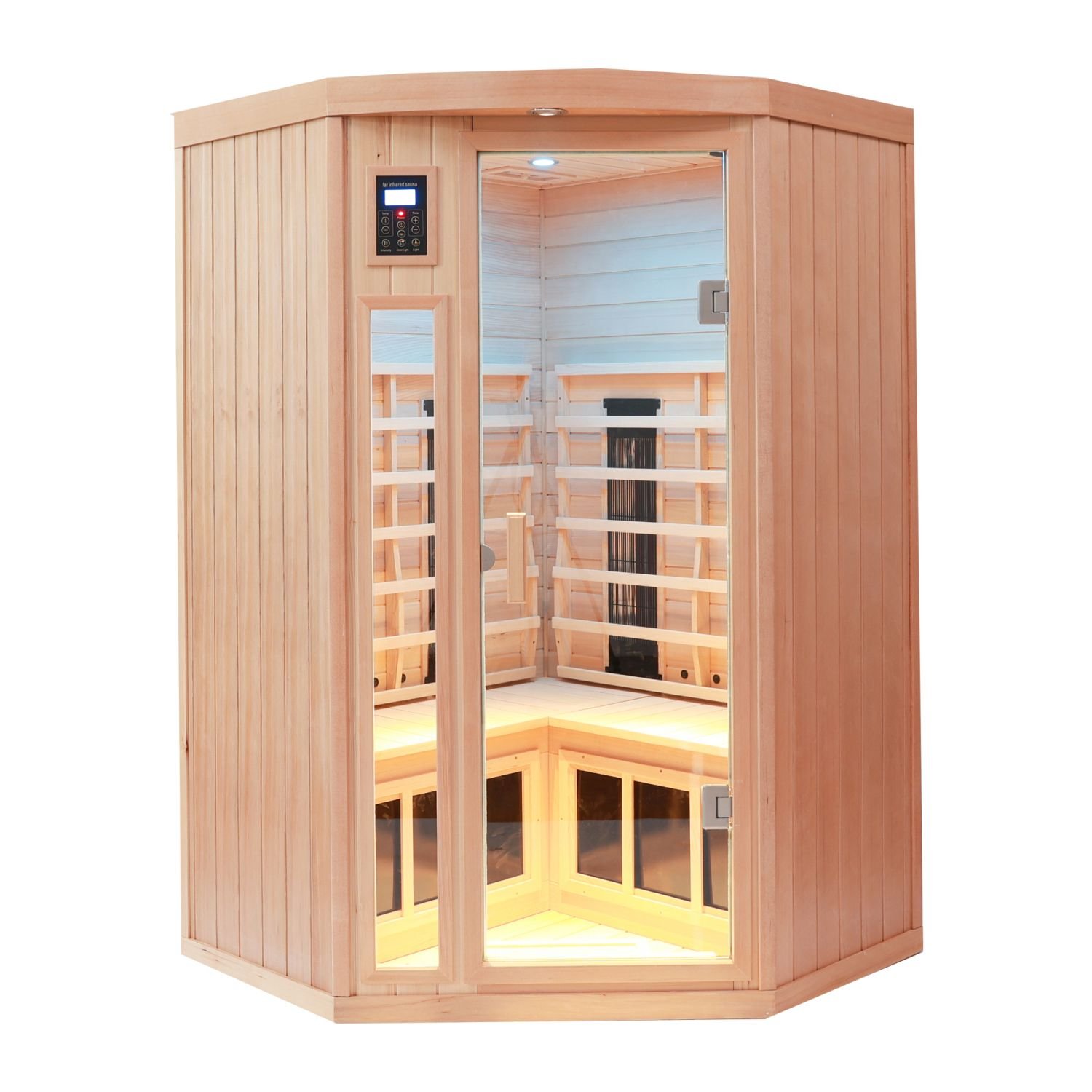 Hemlock pentagonal indoor far infrared sauna room Hemlock pentagonal indoor far infrared sauna room
