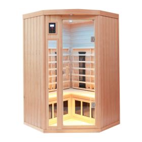 Hemlock pentagonal indoor far infrared sauna room Hemlock pentagonal indoor far infrared sauna room