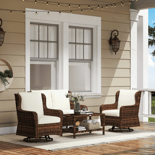 Pieces Patio Furniture Set Pieces Patio Furniture Set